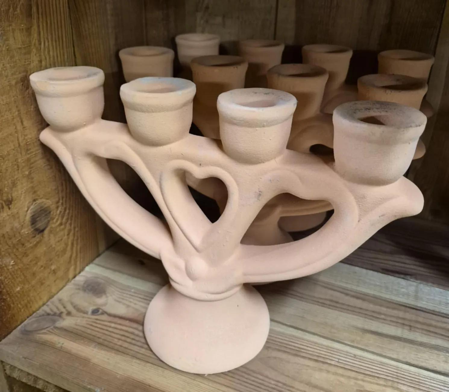 Ljusstake Terrakotta